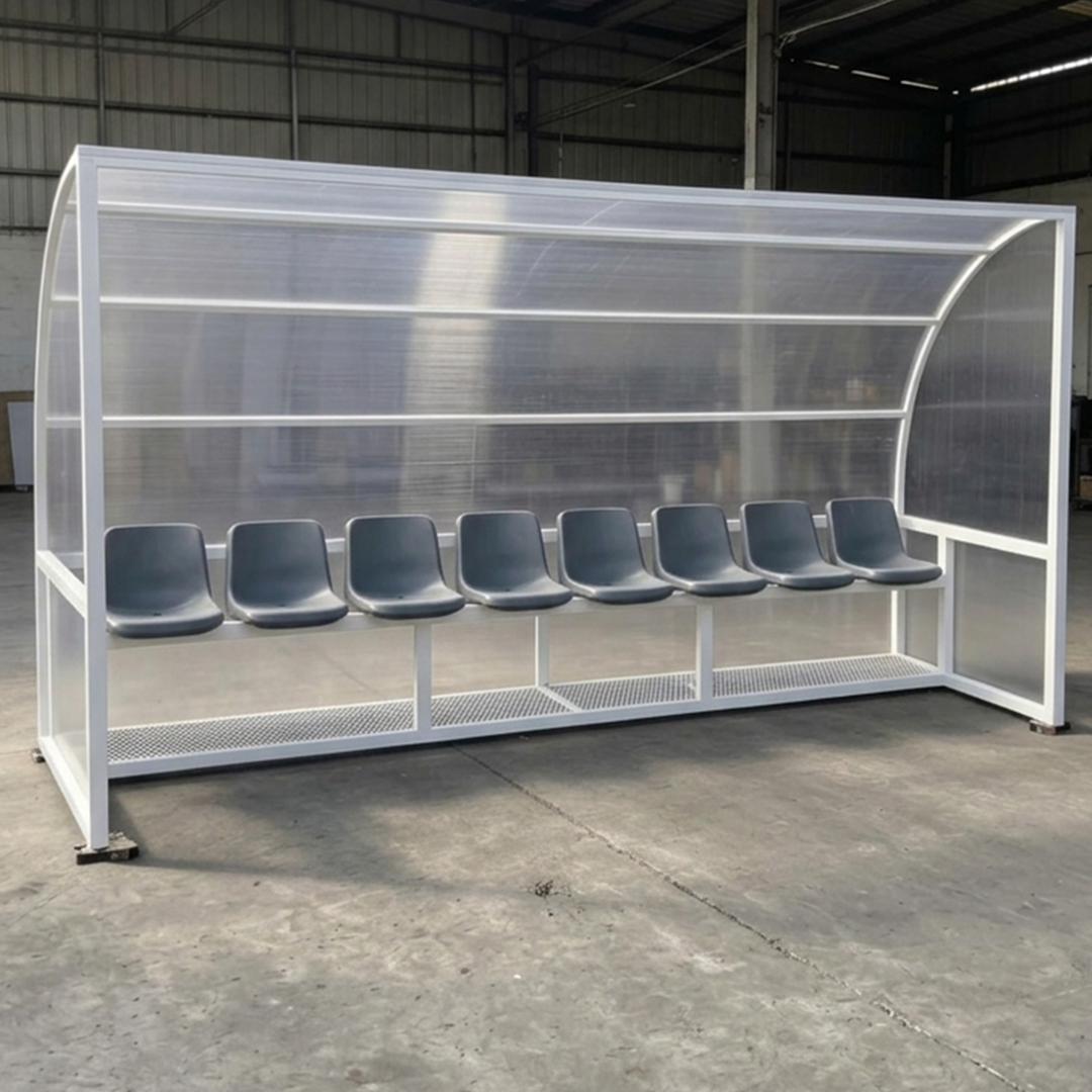 Cabina de suplentes para complejo deportivo